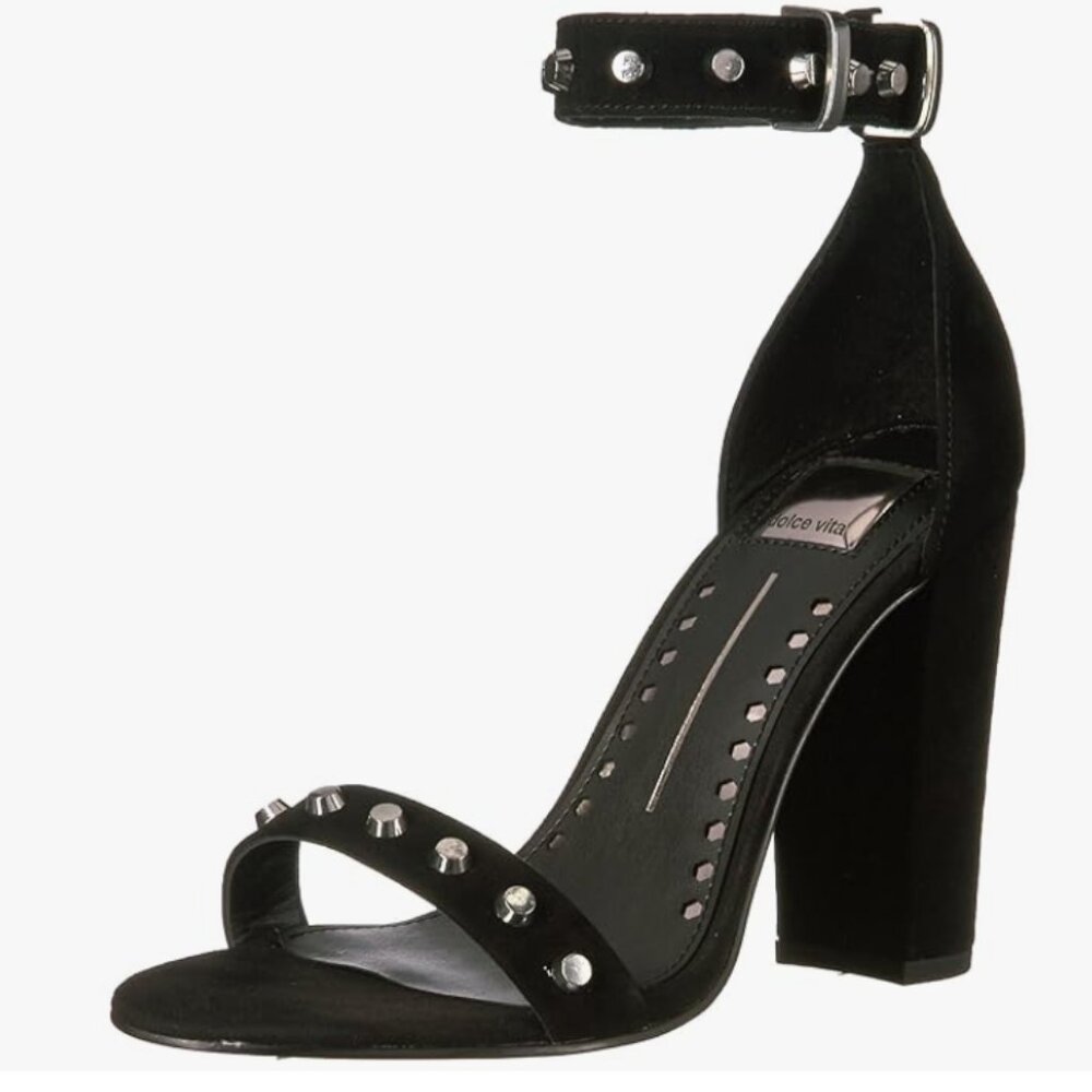 Dolce Vita Hazella black Suede Heels NIB Size 10